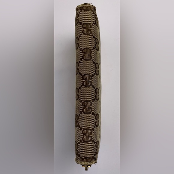 Authentic Vintage Gucci Brown GG Monogram Full zip long wallet - Picture 13 of 14